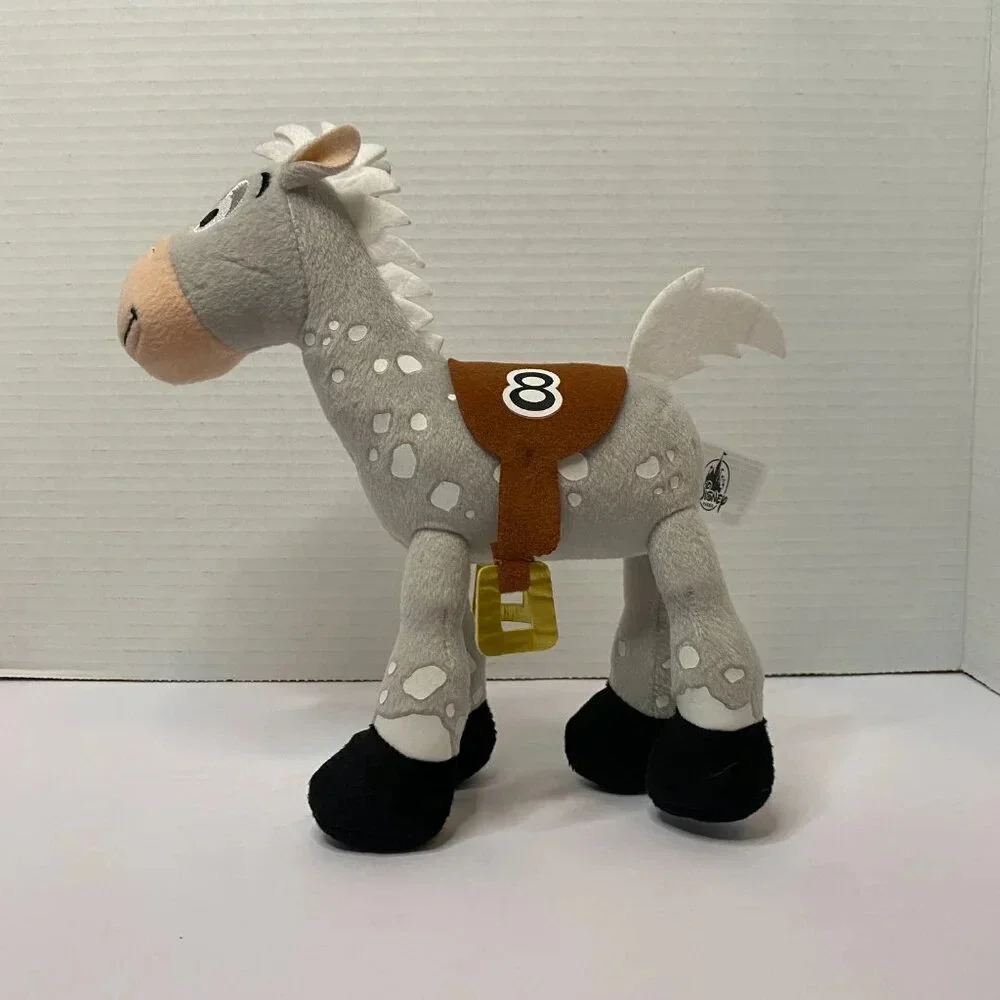 Disney Parks Bullseye Gray Horse #8 Plush Soft Toy Stuffed Animal 9